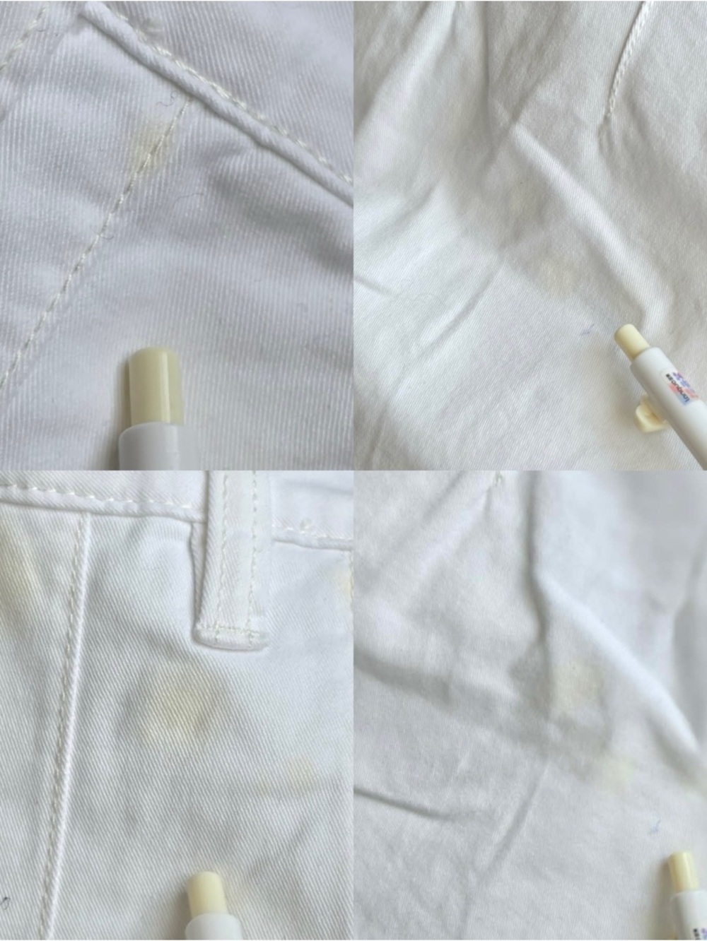 Cleo White Wide Leg Trouser Pants | Size 12 | High Rise Stretch Cotton - Picture 10 of 10